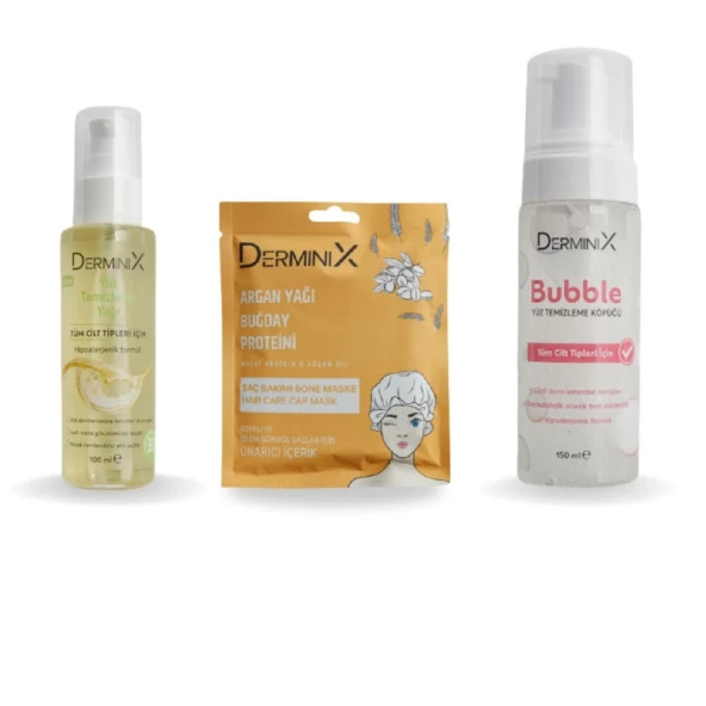 Derminix Yuz Temizleme Yagi Sac Maskesiyuz Temizleme Kopugu Cilt Temizleme ve Peeling Fiyatı