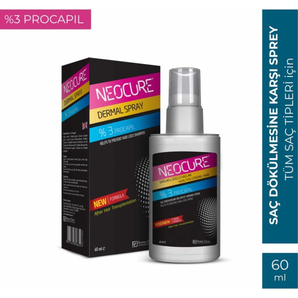 Dermo Clean Neocure Saç Ekimi Sonrası Dermal Sprey 60 ml Oto Boyaları Fiyatı