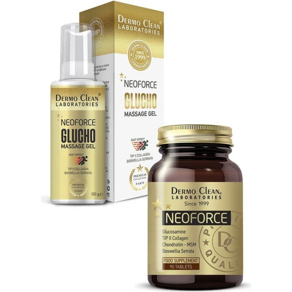 Dermo Clean Premium Collection Neoforce Glucho Jel 100 ml + Neoforce 90 Tablet Seti Bitkisel Yağlar Fiyatı