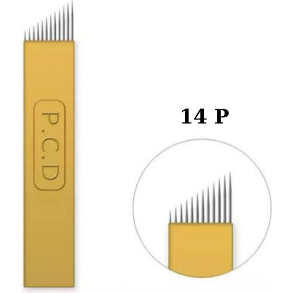 Dermo Golden 50 Adet 14 Pin U Kalıcı Makyaj Dövme Microblading Iğnesi Oto Boyaları Fiyatı
