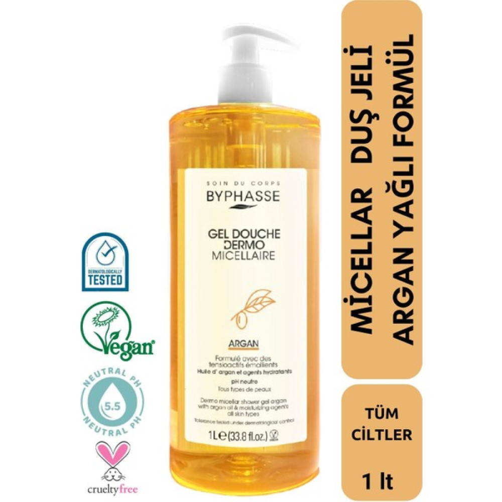 Dermo Micellar Argan Oil Duş Jeli Tüm Ciltler Için 1000ml Oto Boyaları Fiyatı