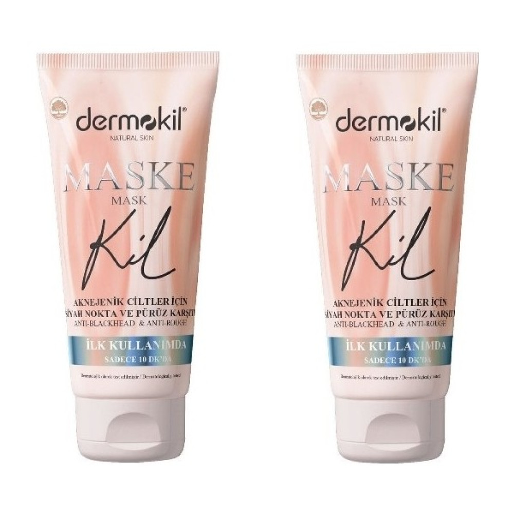 Dermokil Aknejenik Ciltler Için Maske Siyah Nokta ve Pürüz Karşıtı 75 gr x 2 Adet Maskeler Fiyatı