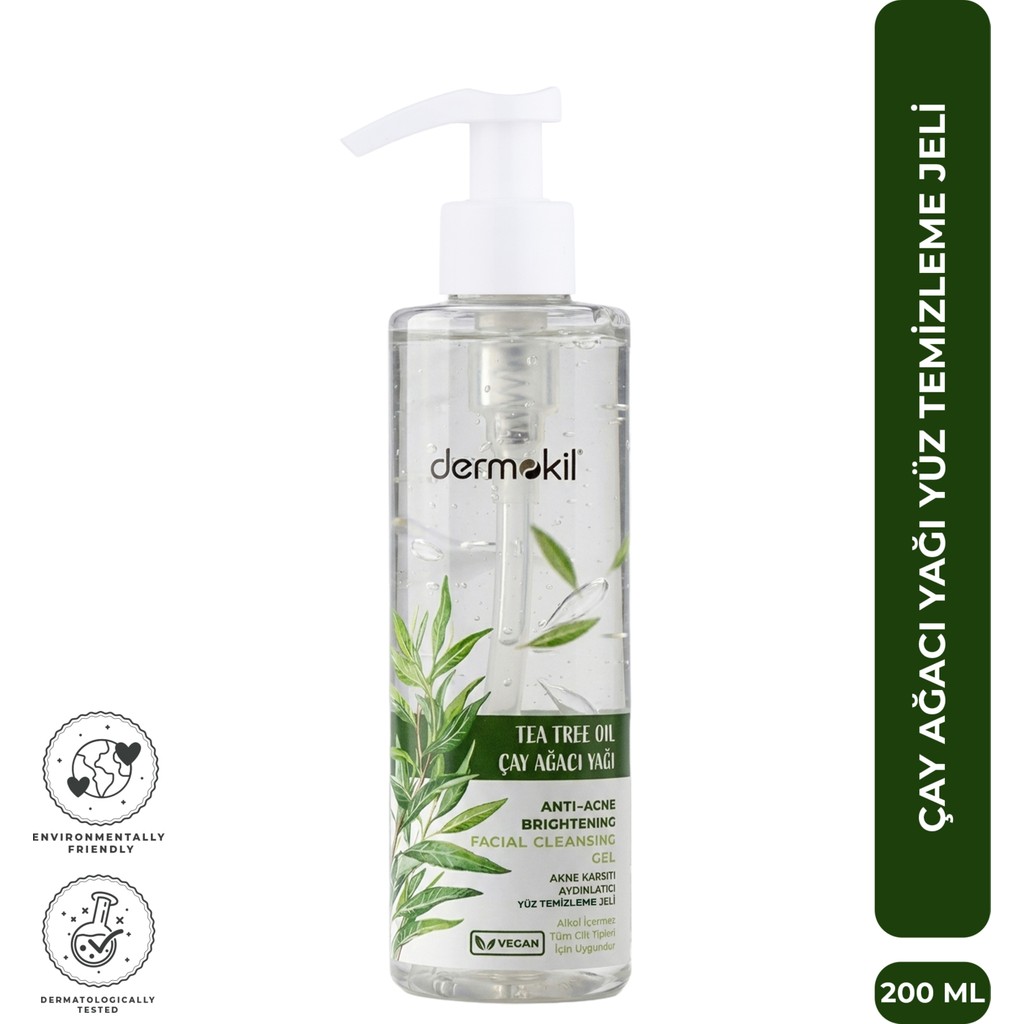 Dermokil Çay Ağacı Akne Karşıtı Yüz Temizleme Jeli 200 ml Diğer Fiyatı