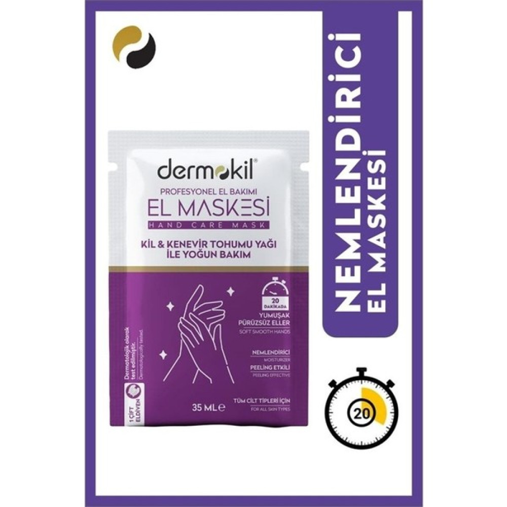 Dermokil Kil ve Kenevir Yağlı Peeling Etkili El Maskesi 35 ml Dermokil El Bakımı Fiyatı