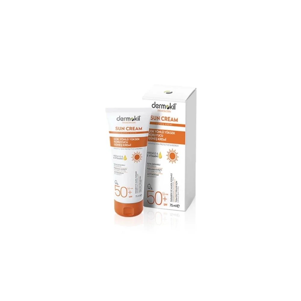 Dermokil Sun Cream-Cok Yonlu Yuksek Koruyucu Gunes Kremi Spf 50 Faktor  75 Ml Güneş Kremleri ve Losyonları Fiyatı