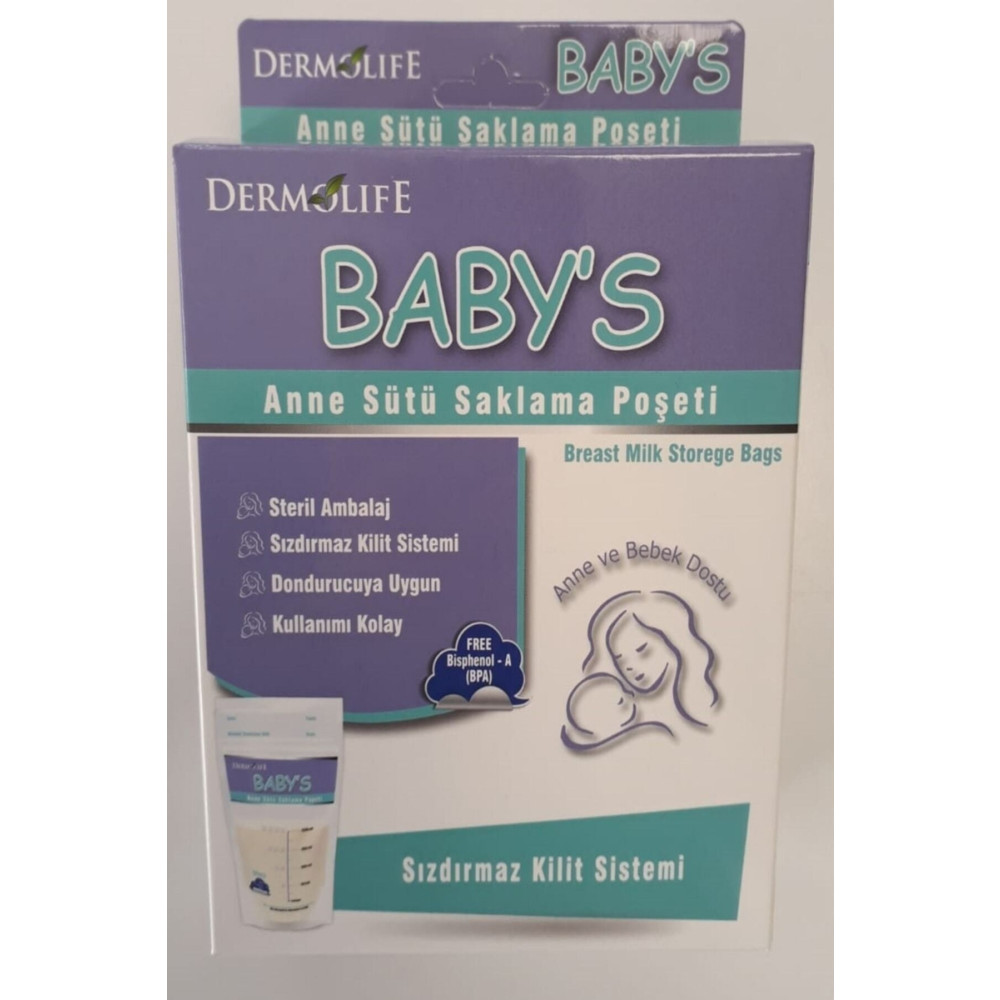 Dermolife Babys Süt Torbası 20li (3 Adet) 60lı Ekonomik Paket Hamilelik ve Emzirme Fiyatı