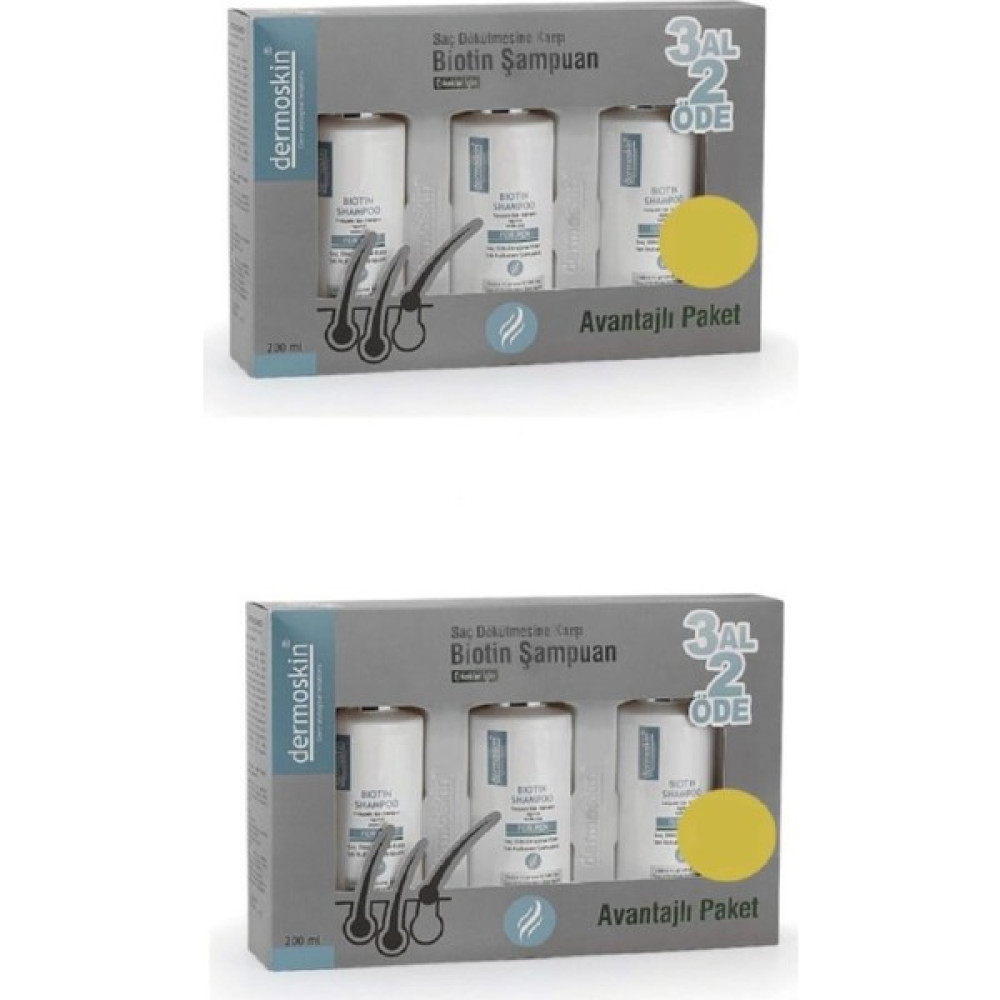 Dermoskin Biotin Saç Bakımı Şampuan Erkek 200 ml 2'li Set Oto Boyaları Fiyatı