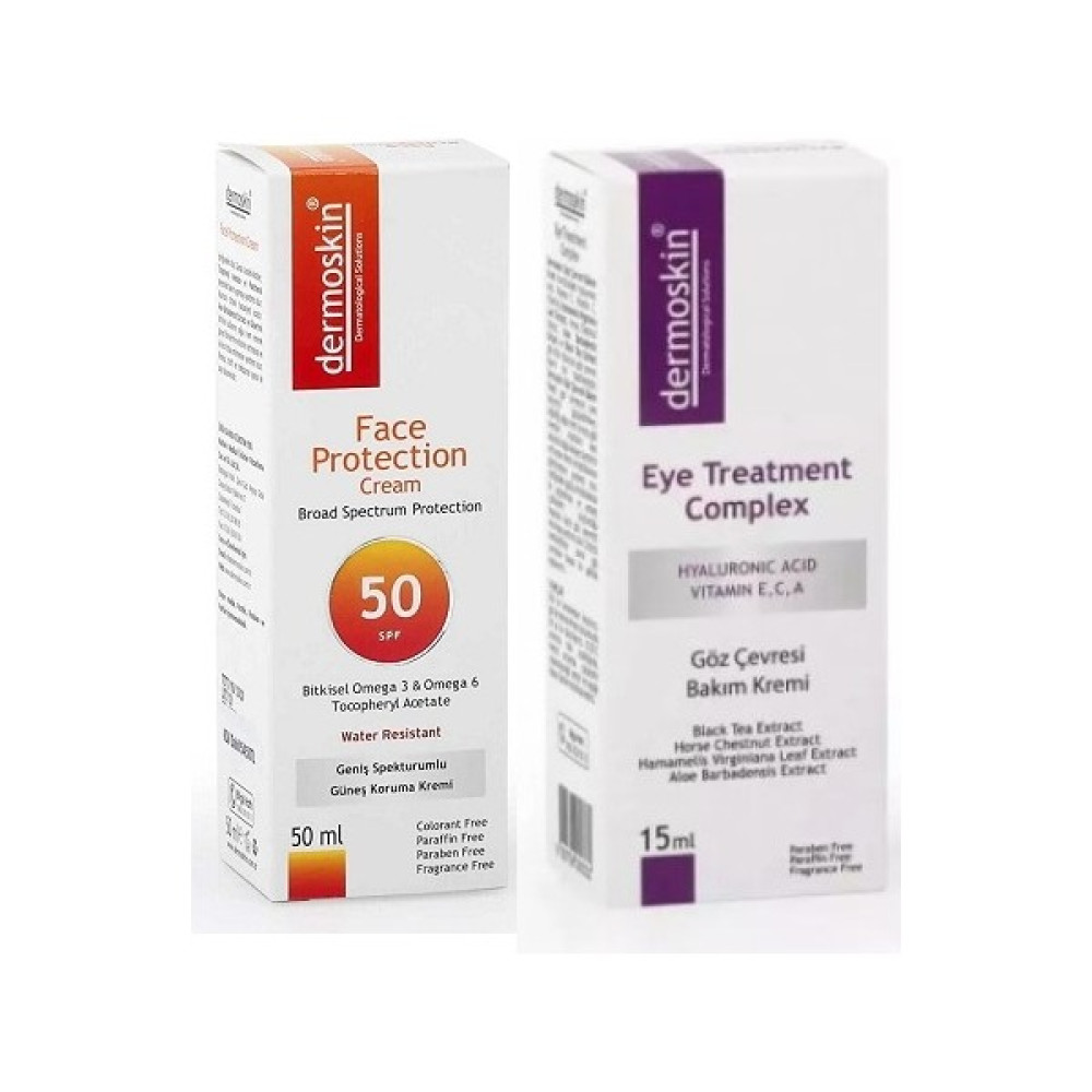 Dermoskin Face Protection Spf 50+ Güneş Koruyucu Krem 50ML+DERMOSKIN Göz Çevresi Bakım Kremi 15 ml Oto Boyaları Fiyatı