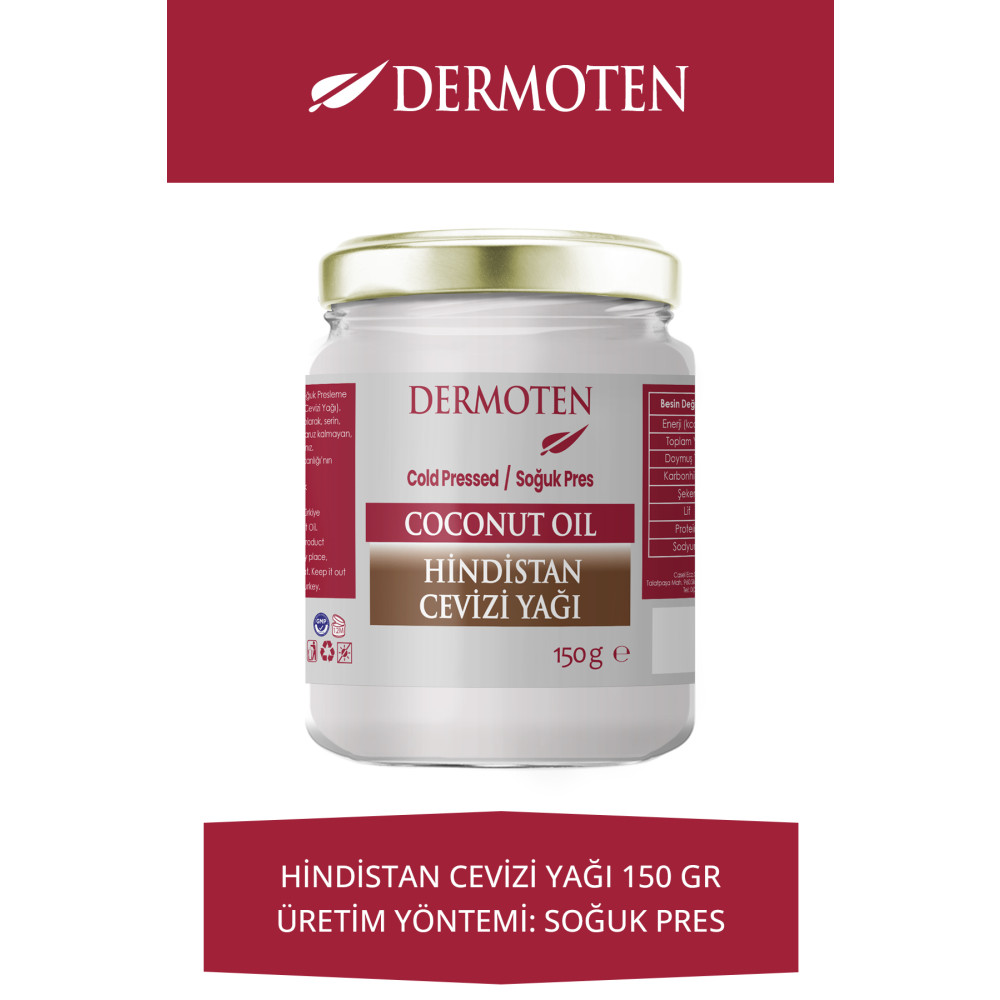 Dermoten Hindistan Cevizi Yağı 150 gr (soğuk Pres) Temel Gıda Fiyatı