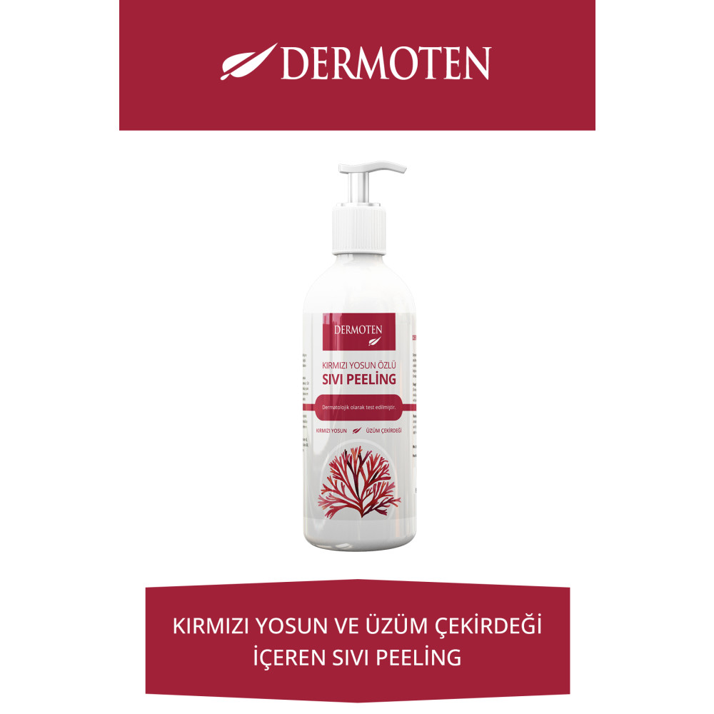 Dermoten Kırmızı Yosun Özlü Sıvı Peeling - 150 ml Cilt Temizleme ve Peeling Fiyatı