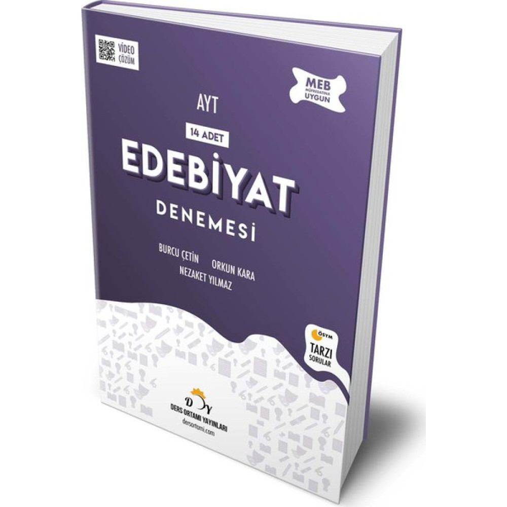 Ders Ortamı Yayınları 14'lü AYT Edebiyat Denemesi Temel Yeterlilik Testi (TYT) Fiyatı