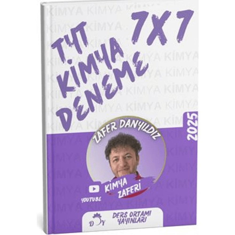 Ders Ortamı Yayınları 2025 Tyt Kimya Deneme 7x7 - Zafer Danyıldız Temel Yeterlilik Testi (TYT) Fiyatı
