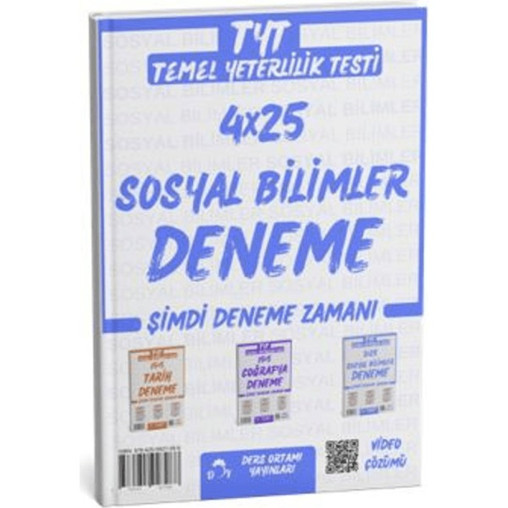 Ders Ortamı Yayınları 2025 Tyt Sosyal Bilimler 4 Deneme Tamamı Video Çözümlü Temel Yeterlilik Testi (TYT) Fiyatı