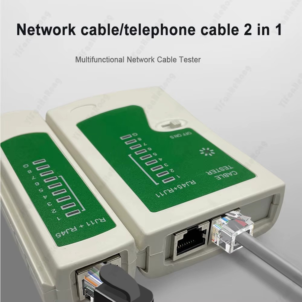 Derwell Ağ Kablosu Test Cihazı RJ45 Ethernet Kablo Test Cihazı Lan Test Aracı Cat5 Cat6 Cat7 8p 6p Lan Kablosu ve RJ11 Telefon Kablosu Için Network Aksesuarları Fiyatı