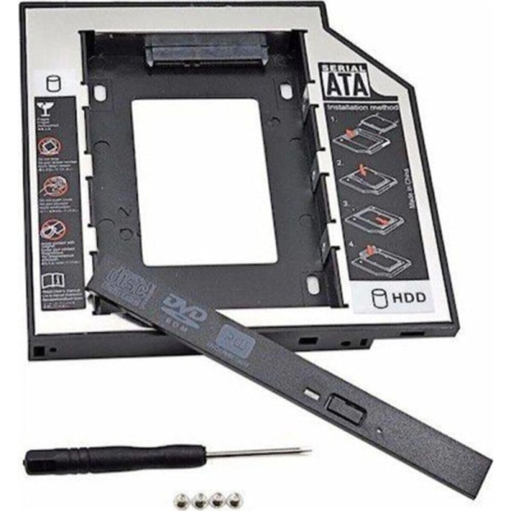 Derwell DVD Yuvasına Takılan SSD HDD Kutusu 12.7mm HDD Caddy Kızak Sata Sabit Diskler Fiyatı