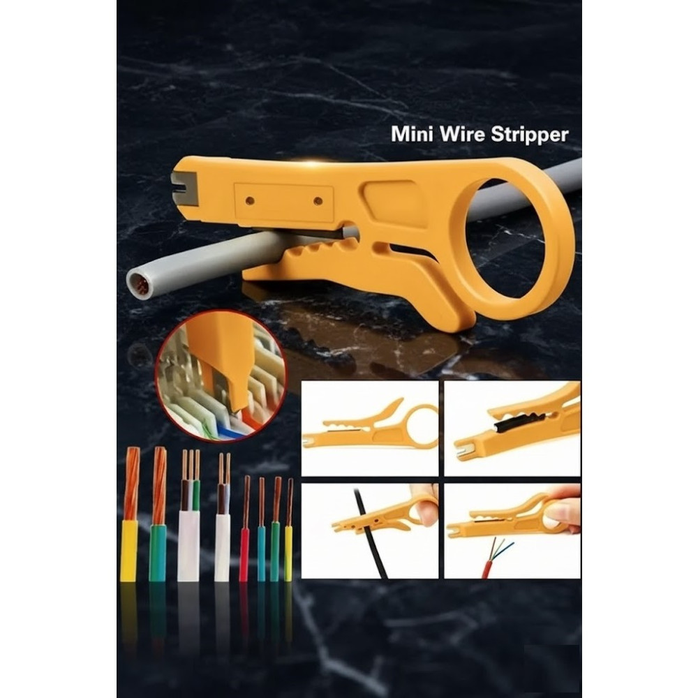 Derwell Kablo Soyucu Kep Kep Kablo Soyma Aparatı Krone Bıçağı Stripper Bıçak Crimper Kablo Sıyırıcı Pense Fiyatı