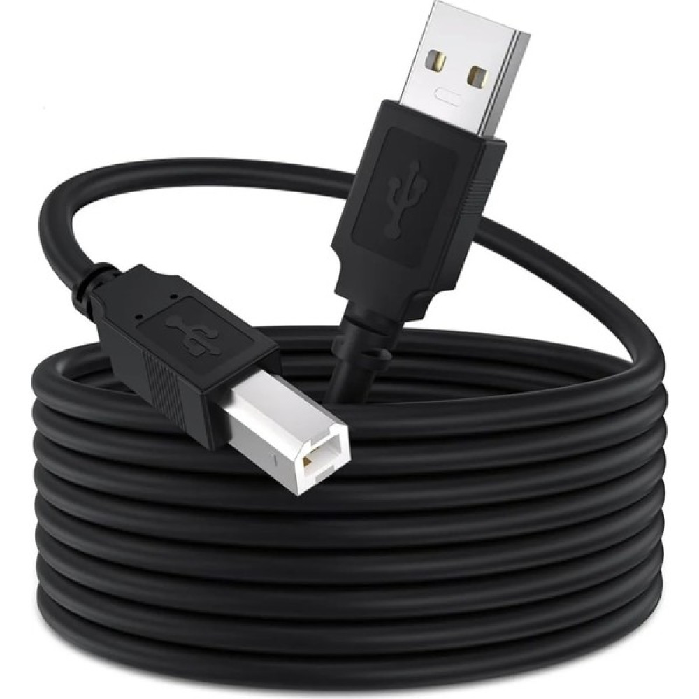 Derwell Yazıcı Kablosu Ara Printer USB Bağlantı Bağlama Kablo Network Lazer Hp Canon Brother Kablosu 5 Metre Seri & Paralel Kablo Fiyatı