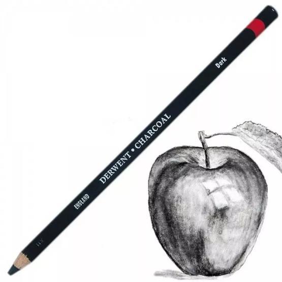 Derwent Tinted Charcoal Renkli Kömür Charcoal Dark Füzen Kalem