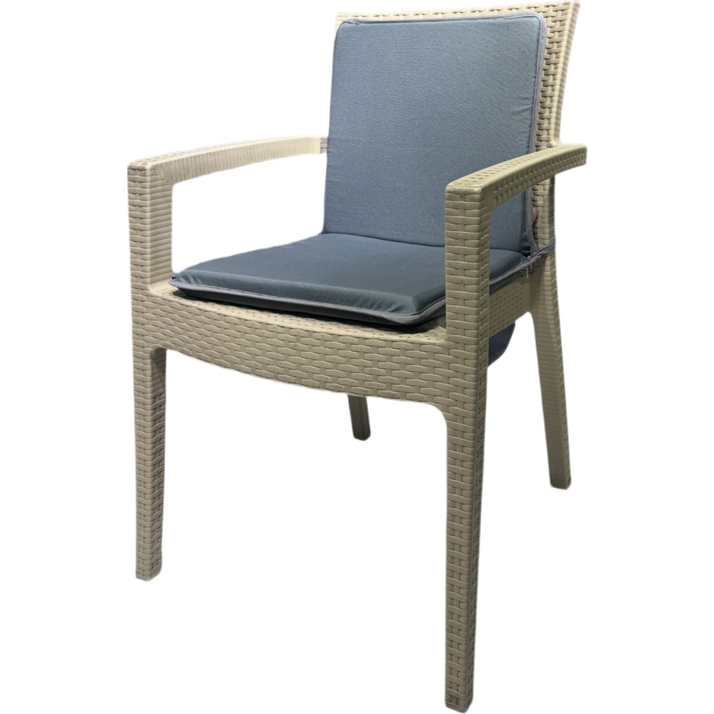 Derya Ticaret Sandalye Minderi Sırt Dayamalı 4 Adet - 40 x 40 cm - Antrasit Standart Sandalye Fiyatı