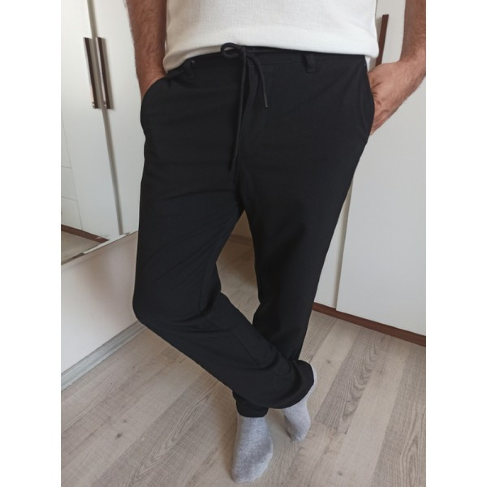 Deryas Store Erkek Slim Fit Keten Pantolon Siyah Erkek Pantolon Fiyatı