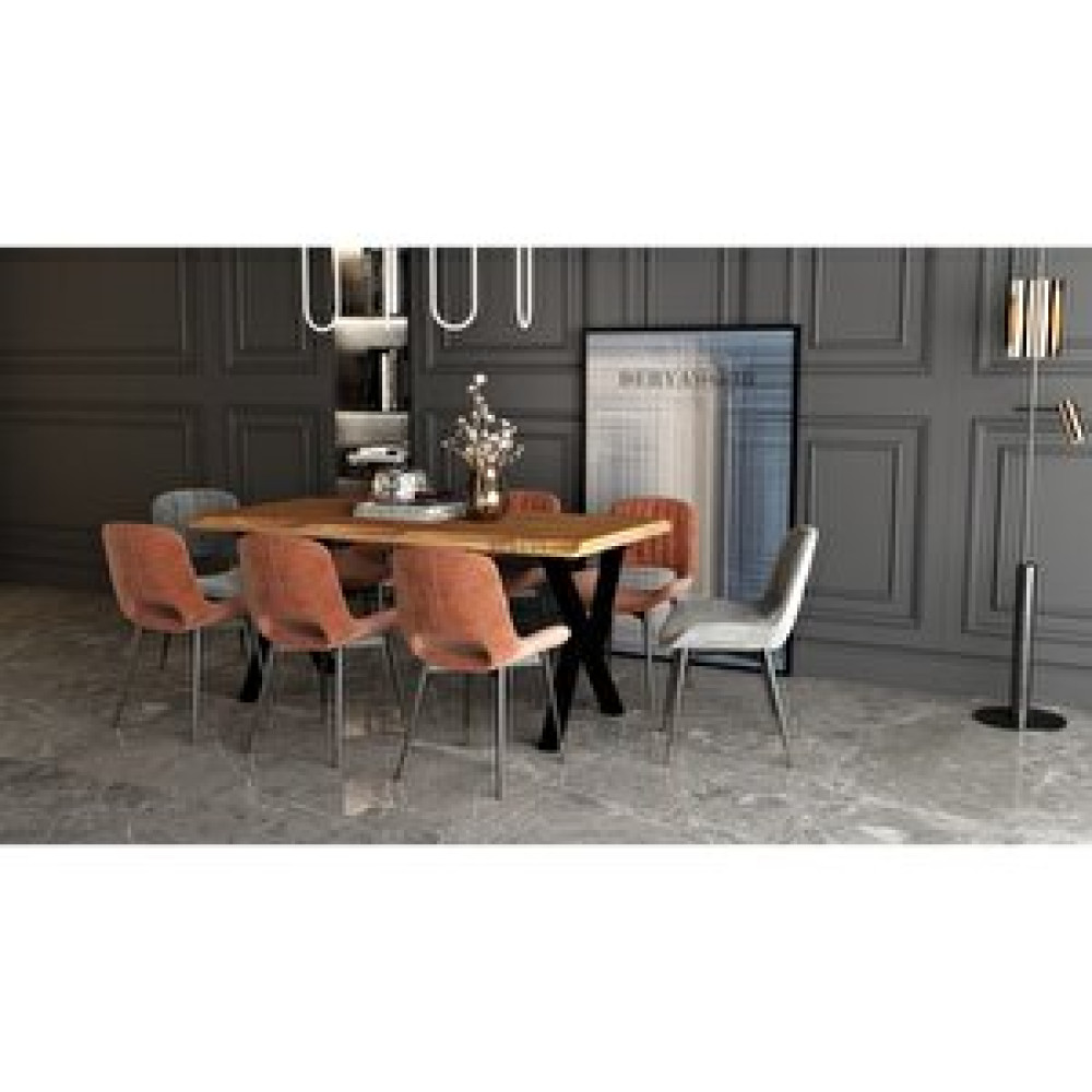Deryawood Masif Ahşap Abies Sulamalı Yemek Masası 70x160x76 Cm Yemek & Mutfak Masası Fiyatı