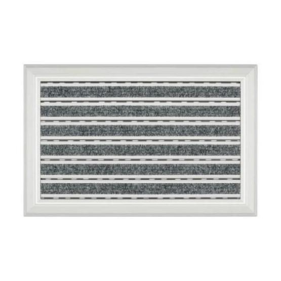 Desan 38x60 cm Gri Power Mat Halı Fitilli Alüminyum Paspas