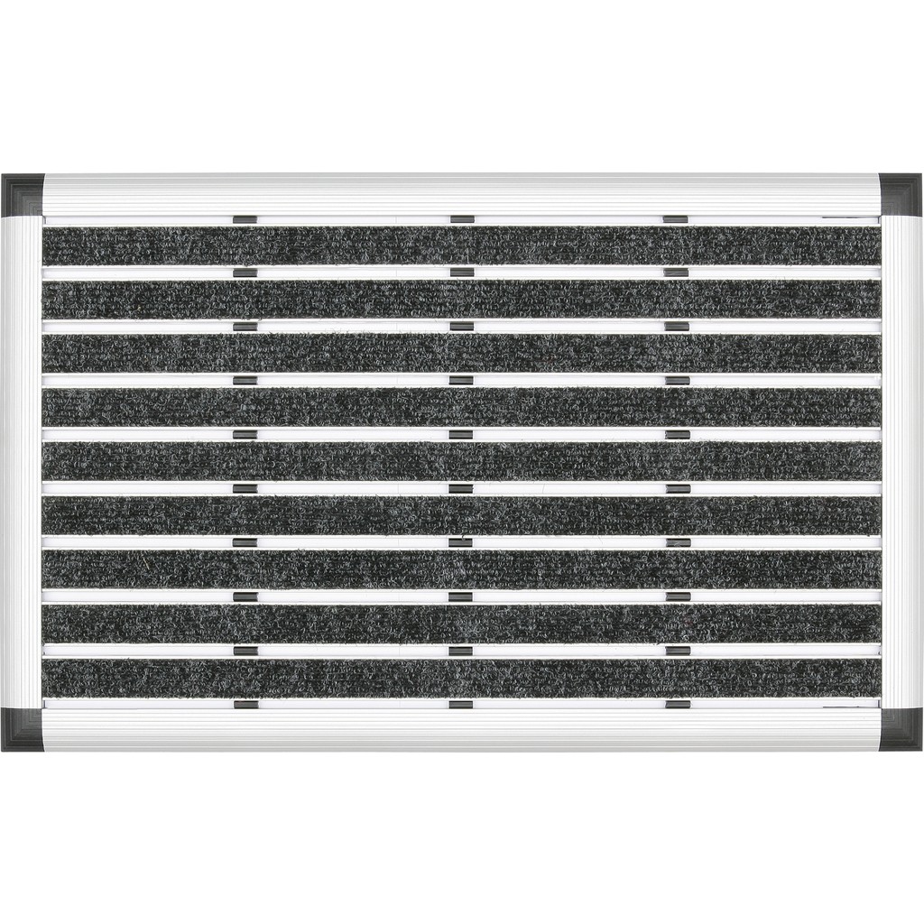 Desan - Elegant Mat Halı Fitilli Alüminyum Paspas - 41x60cm - Siyah Araca Özel Paspaslar Fiyatı