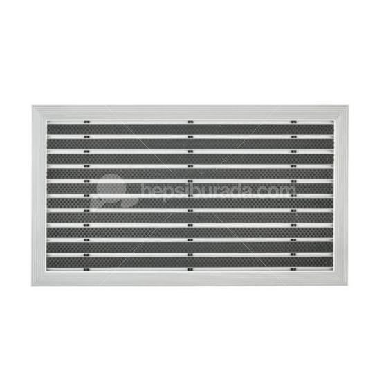 Desan Fırça Fitilli 60x90cm Ultra Mat Siyah Alüminyum Paspas