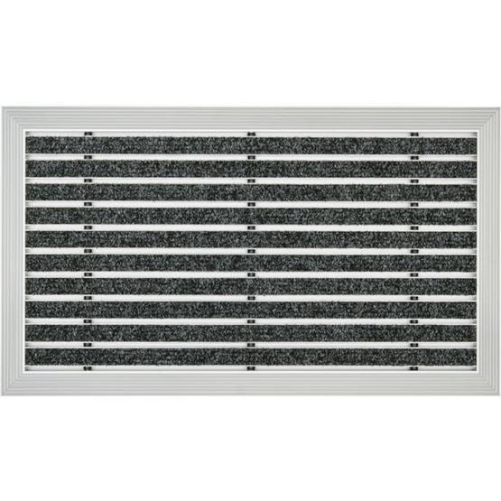 Desan Halı Fitilli 40x60cm Ultra Mat Siyah Alüminyum Paspas