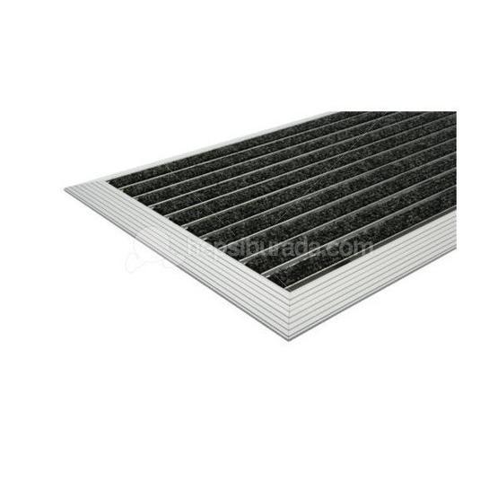 Desan Halı Fitilli 40x60cm Ultra Mat Siyah Alüminyum Paspas