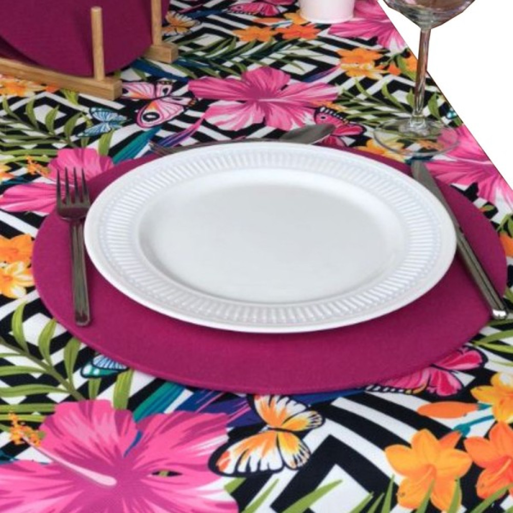 Desen İzmir Kelebek Serisi Amerikan Servis Runner Servis Seti 1 Runner 4'lü Supla - 35 x 35 cm - Renkli Amerikan Servis Fiyatı
