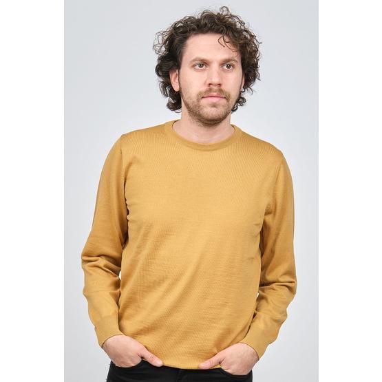 Desen Triko 0249603 Camel Erkek Kazak