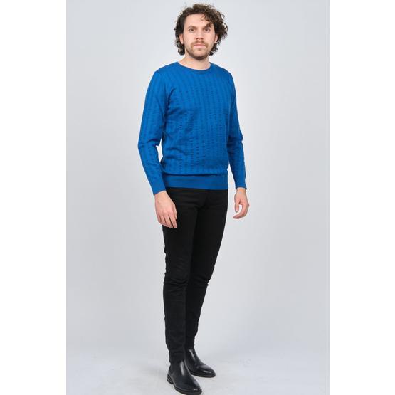 Desen Triko 0249625 Saks Erkek Kazak