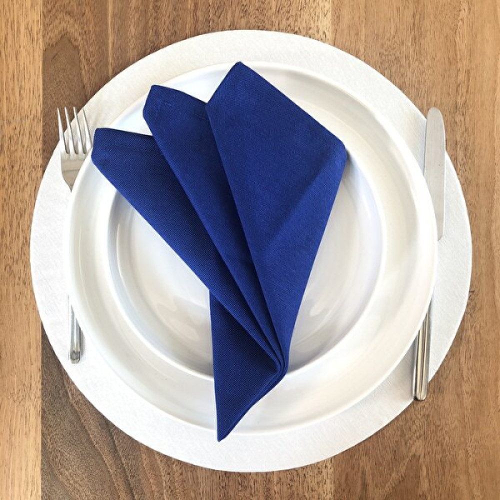 Desenİzmir Amerikan Servis Kumaş Peçete 6'lı Takım - Saks Mavi - 40 x 40 cm Masa Örtüsü Fiyatı