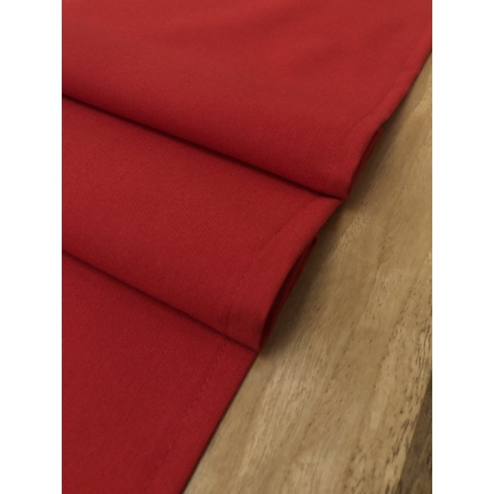 Desenizmir Düz Renk Üçgen Runner - 40 x 140 cm - Kırmızı Masa Örtüsü Fiyatı