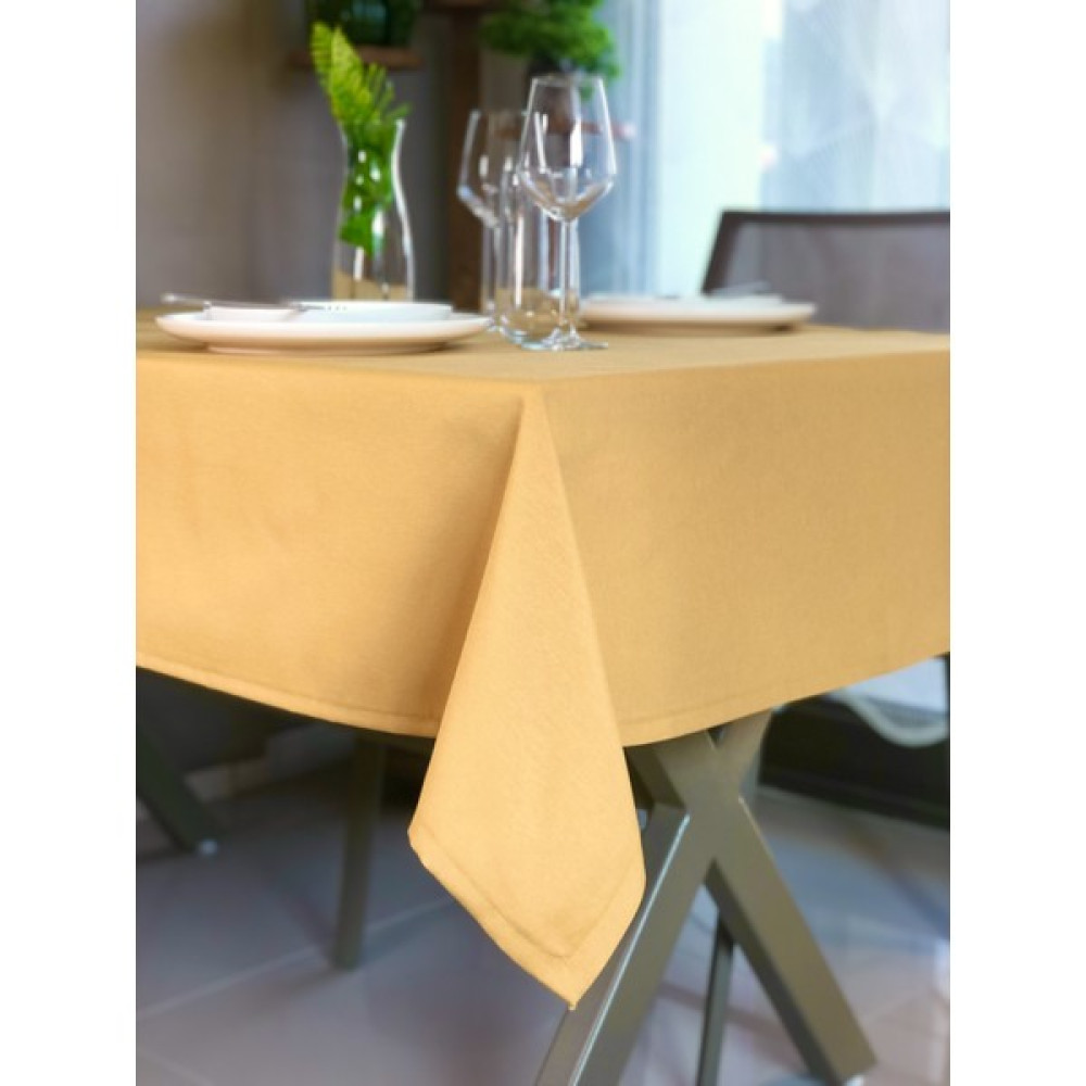 Desenizmir Masa Örtüsü Düz Renk - 130 x 170 cm - Gold Masa Örtüsü Fiyatı