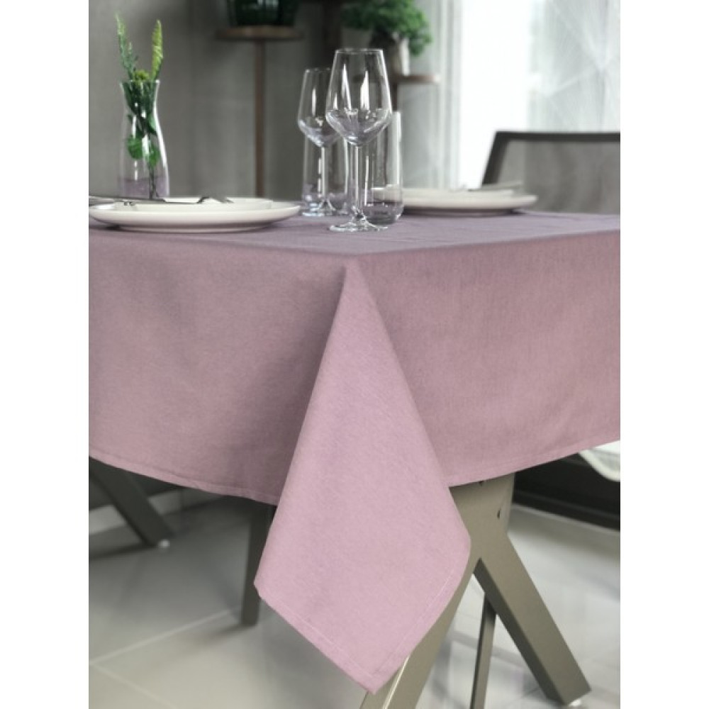 Desenizmir Masa Örtüsü Düz Renk - 130 x 230 cm - Gül Kurusu Masa Örtüsü Fiyatı