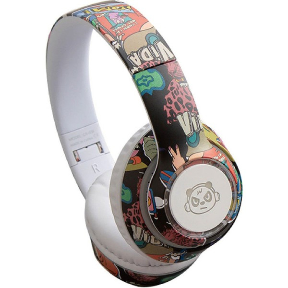 Desenli Kablosuz Kulak Üstü Oyun Kulaklığı Katlanır Rgb Bluetooth 5.1, Fm Radyo, Mikrofonlu - Beyaz Kulak Üstü Kulaklık Fiyatı
