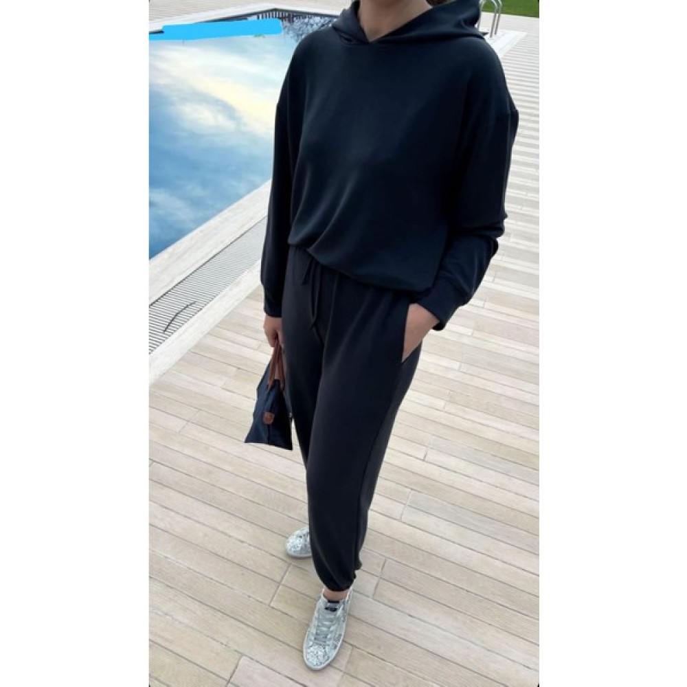 Deseo Boutique Kadın Antrasit Renk Oysho Kumaş Efsane Güzel Dokulu Modal Ikili Takım Tunik Fiyatı