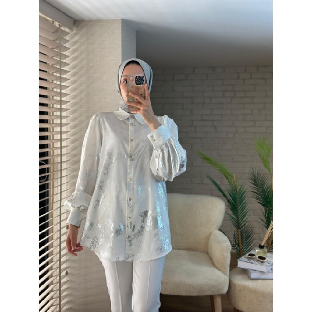 Deseo Boutique Kadın Beyaz Renk Sade ve Şık Gömlek Kadın Gömlek Fiyatı