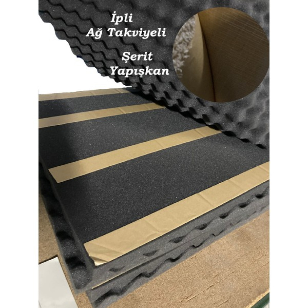 Desibel Akustik Desibel Akustik Yumurta Sünger Viyol Alev Yürütmez Bantlı 50X50 Cm 30 mm 26 Dns Dış Cephe Yalıtım Malzemeleri Fiyatı