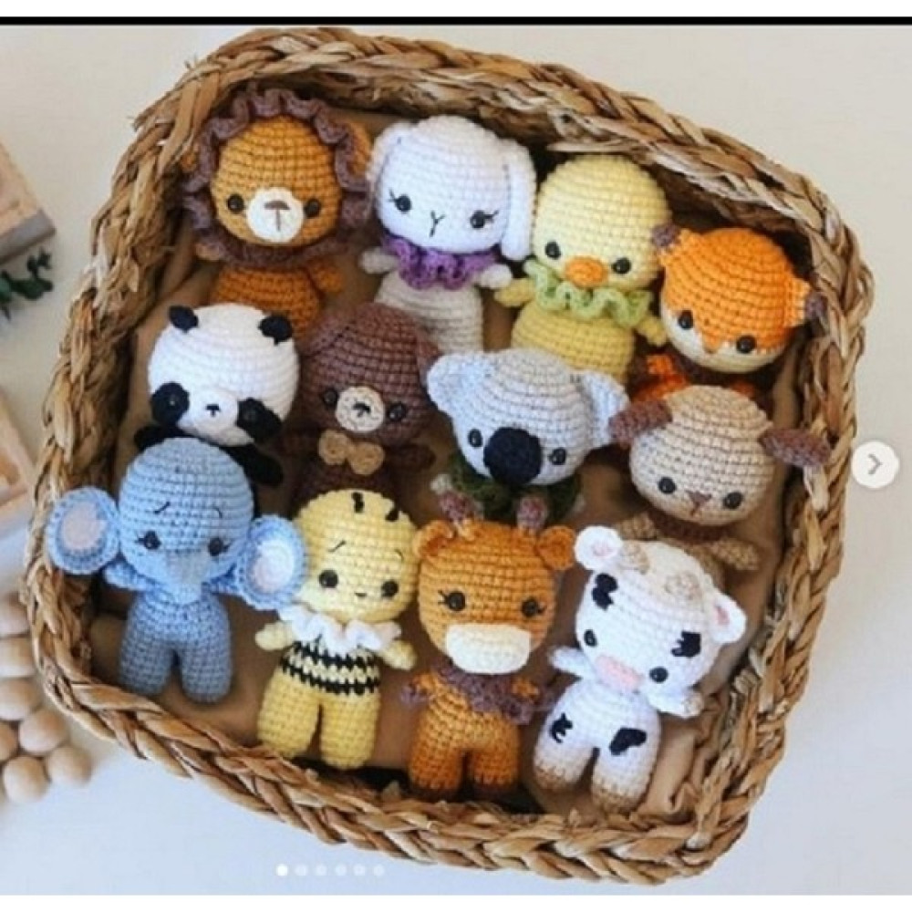 Design By Oykum 12'li Minik Hayvan Oyuncaklar Peluş Oyuncaklar Fiyatı