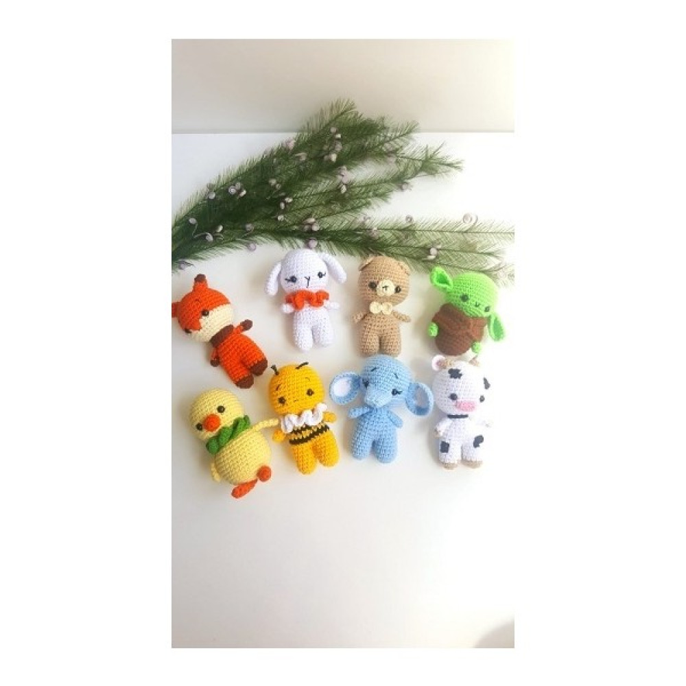 Design By Oykum Amigurumi 8'li Sevimli Hayvanlar Bebek Oyuncakları Fiyatı