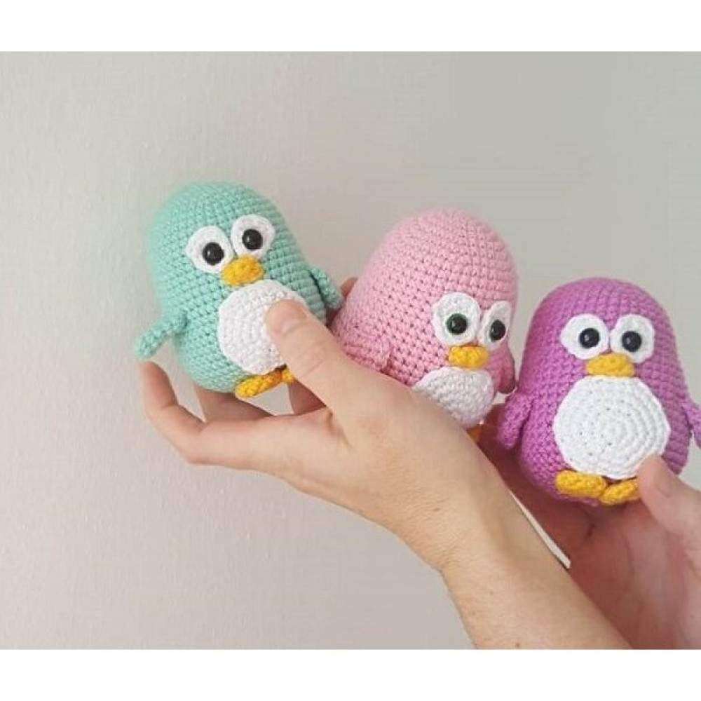 Design By Oykum Amigurumi Penguen Oyuncaklar 3'lü - Renkli Bebek Oyuncakları Fiyatı