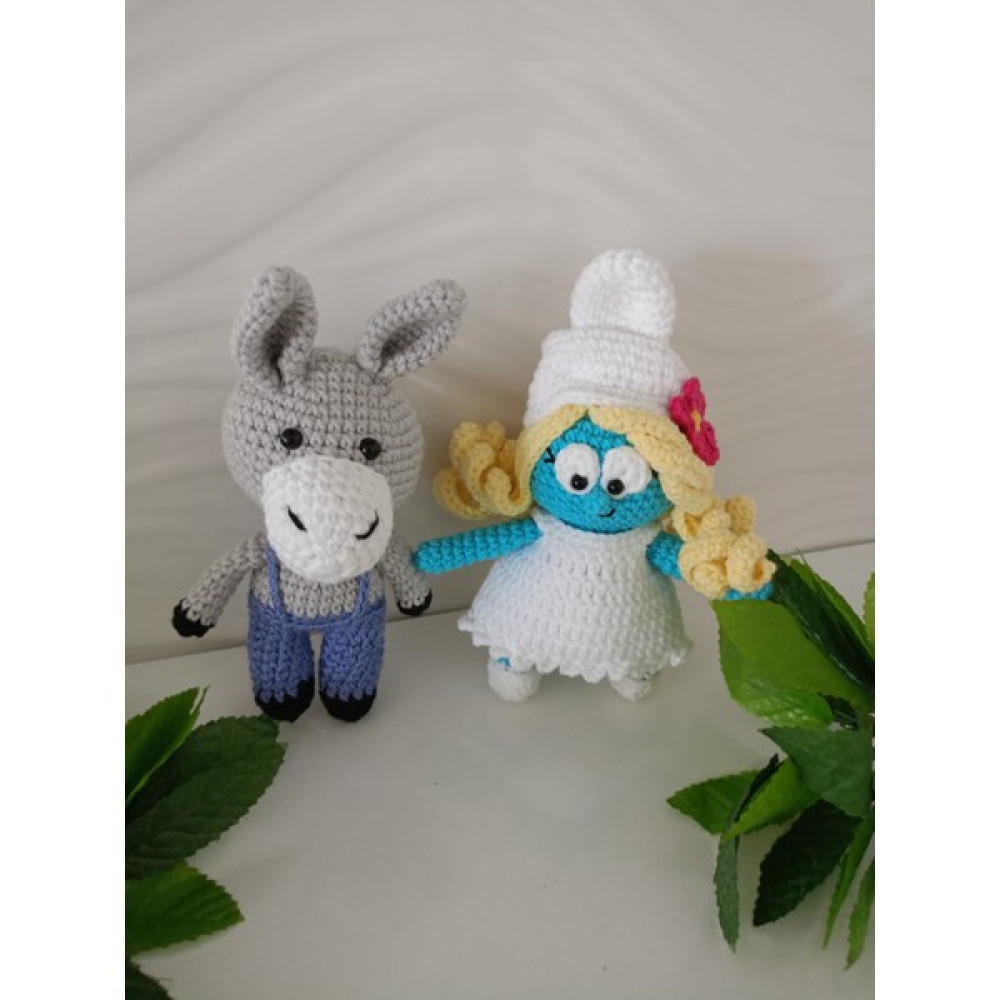 Design By Oykum Amigurumi Şirine Oyuncak ve Eşek (2'li) Uyku Arkadaşı - Yeşil Oto Boyaları Fiyatı