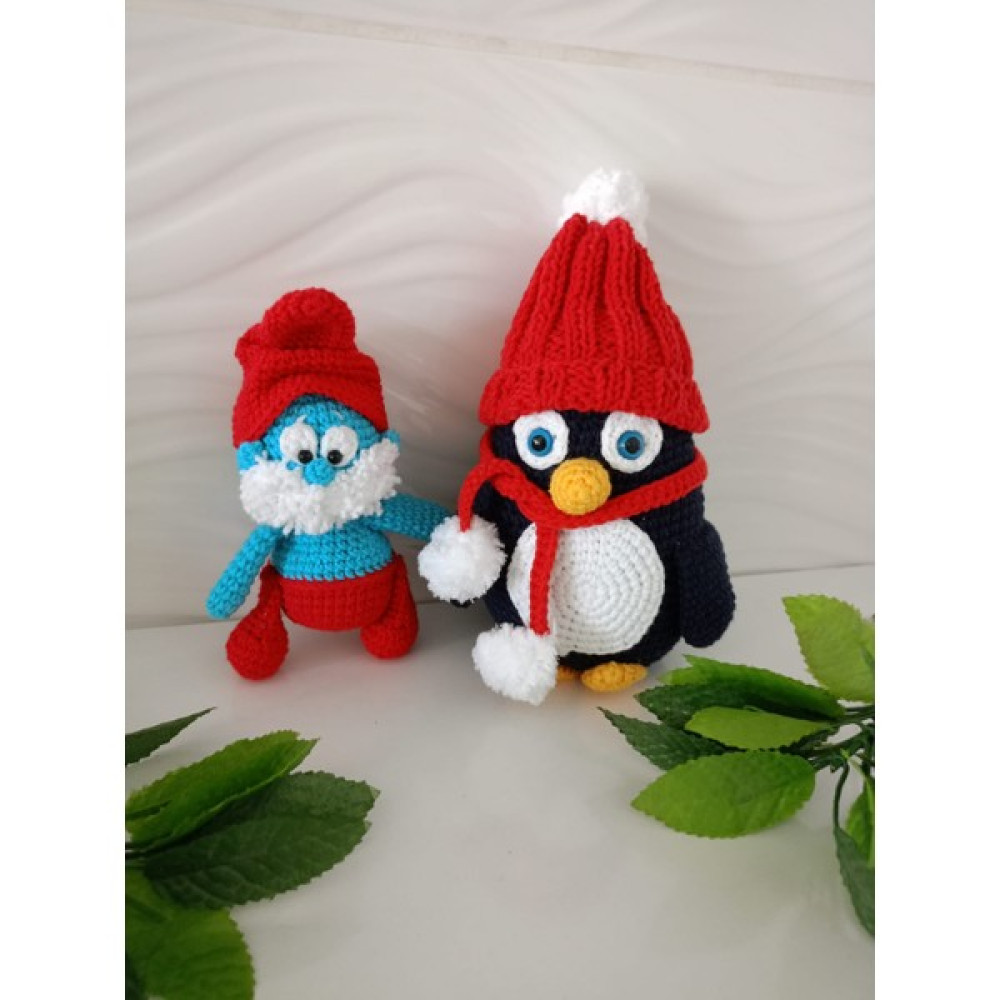 Design By Oykum Oyuncak Penguen ve Şirin Baba (Amigurumi2'li) - Azur Mavi Oto Boyaları Fiyatı