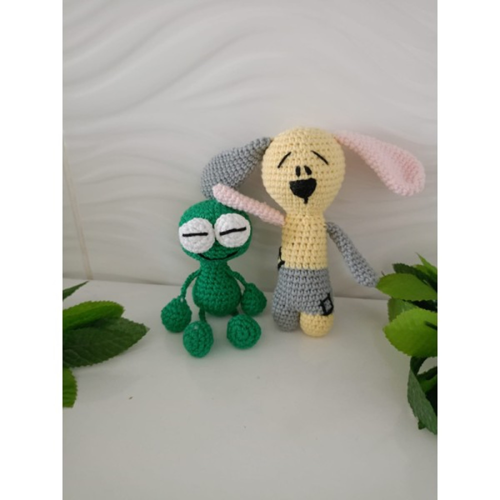 Design By Oykum Sevimli Maskod Oyuncak ve Kurbağa (2'li) - Kahverengi Oto Boyaları Fiyatı