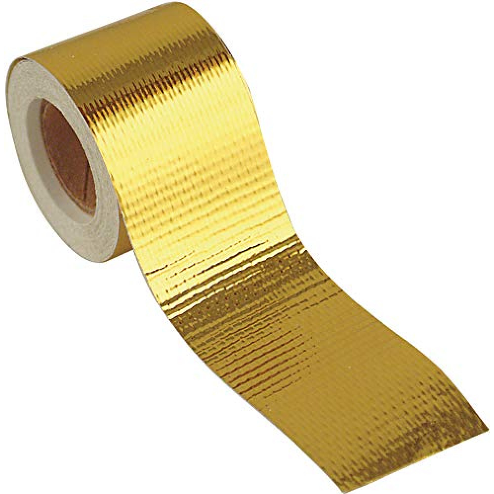Design Engineering 010394 Reflect-A-Gold High-Temperature Heat Reflective Adhesive Backed Roll, 1.5" x 15' Roll