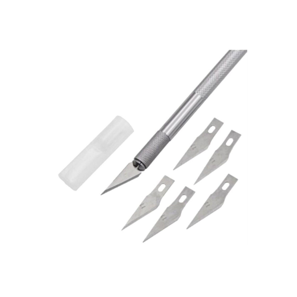 DESİGN Knife Tasarım Hobi Neşter Kretuar Bıçağı 5 Uç Yedekli Set Nalburiye & Hırdavat Fiyatı