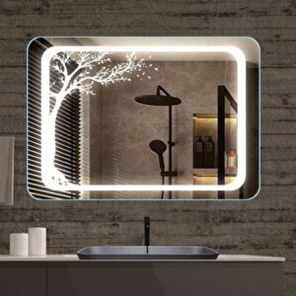 Design led mirror Dokunmatik 70x70 Flotal Ayna 70x70 cm Banyo Aynası Fiyatı